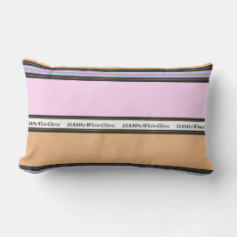 HAMbyWG - Lumbar Pillow - Rosa & Beige Lumbarkudde