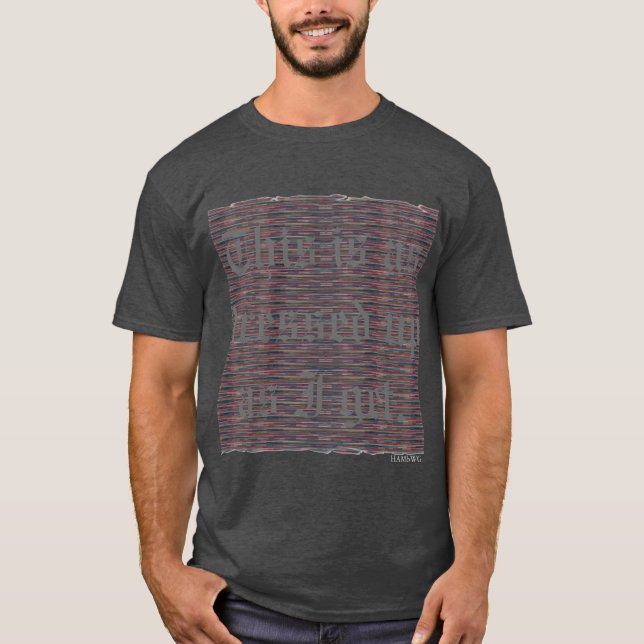 HAMbyWG - Manar Basic Mörk T-Shirt - nedtryckt (Framsida)