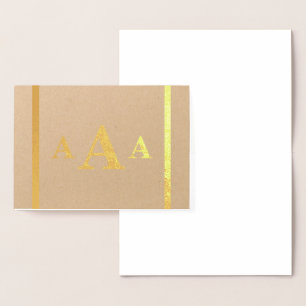 HAMbyWG Monogramkort Folierat Kort
