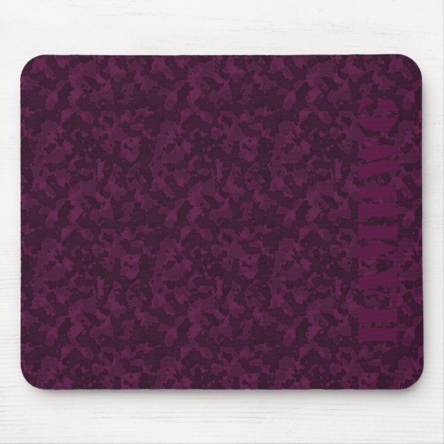 HAMbyWG - Mouse Pad -Black Cherry Camouflage Musmatta (Framsidan)