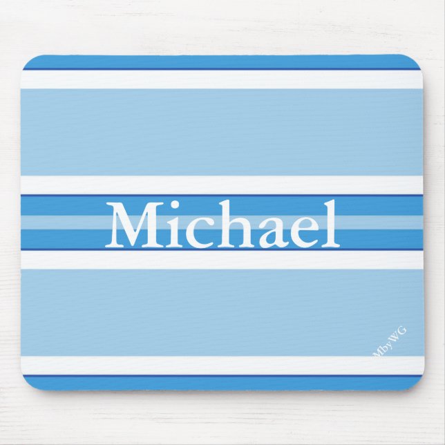 HAMbyWG - Mouse Pad - Blue Rand Wide Musmatta (Framsidan)