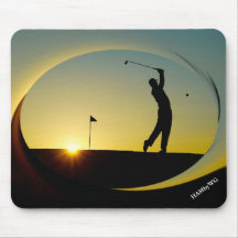 HAMbyWG - Mouse Pad - Golfer på Dusk