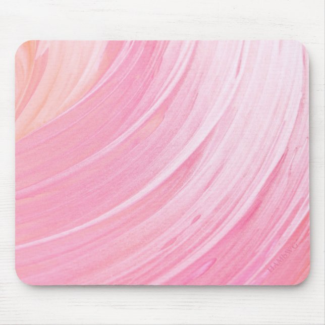 HAMbyWG - Mouse Pad - Peachy Rosa Ice Swirl Musmatta (Framsidan)