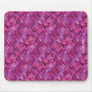 HAMbyWG - Mus Pad - Modern grafisk Rosa Musmatta