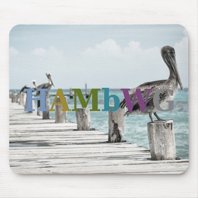 HAMbyWG - Mus Pad - Pelikans på Dock Musmatta (Framsidan)