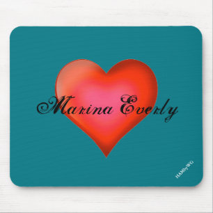 HAMbyWG - Mus Pad - Red Heart Musmatta