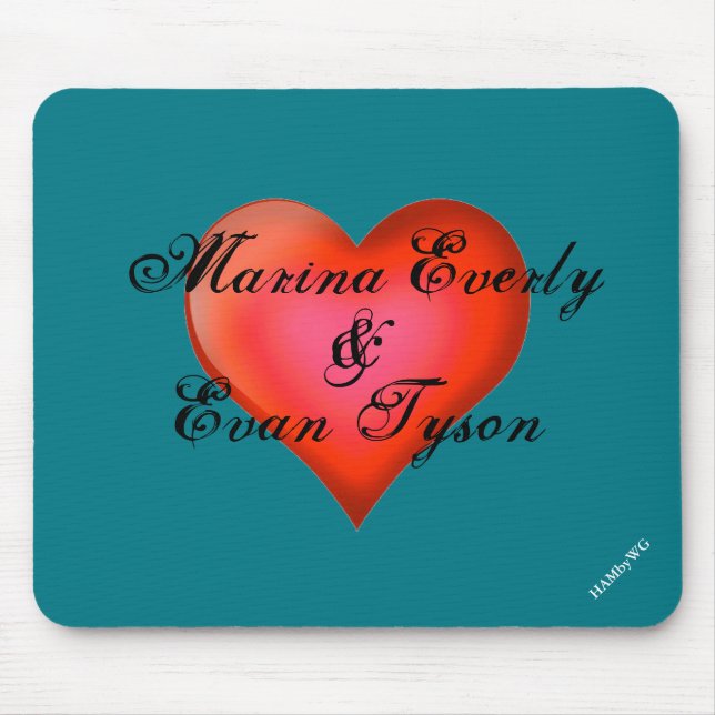 HAMbyWG - Mus Pad - Red Heart Musmatta (Framsidan)