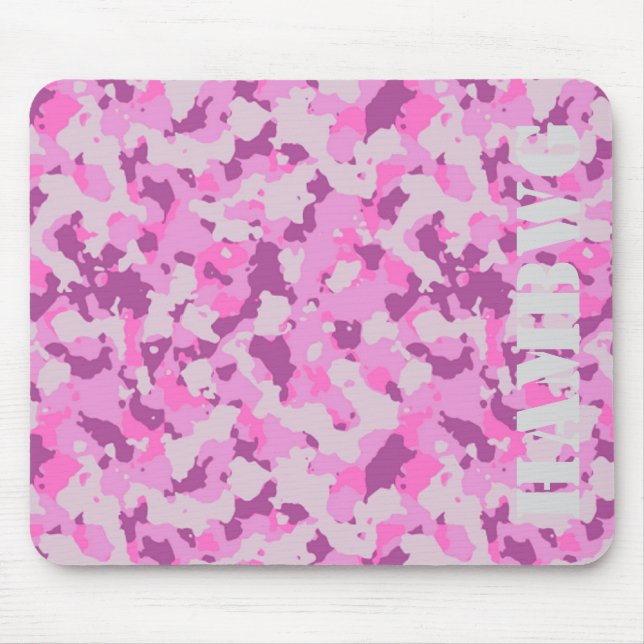 HAMbyWG - Mus Pad - Rosa Camouflage Musmatta (Framsidan)