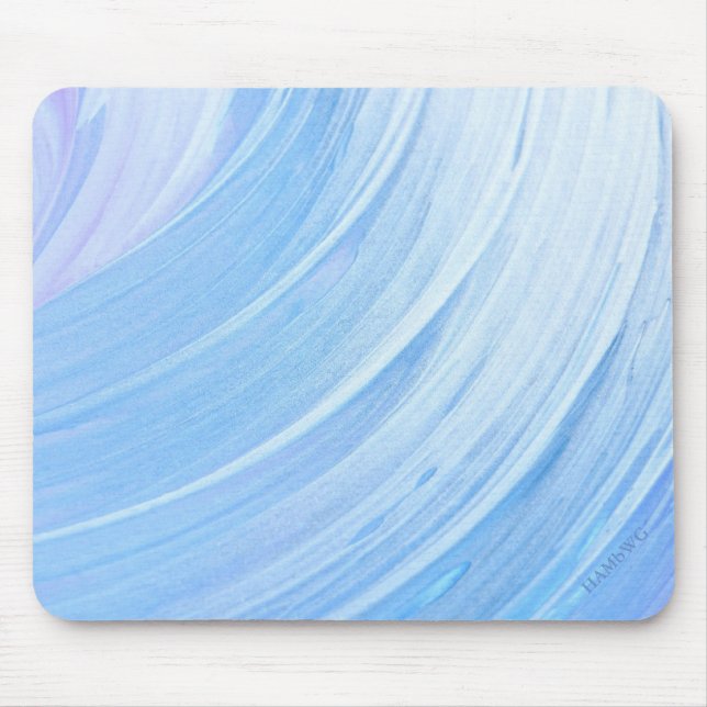 HAMbyWG - Mus Pad - silver-blue Swirl Musmatta (Framsidan)