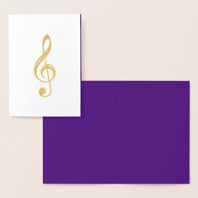 HAMbyWG Musical Note Folierat Kort (Display)
