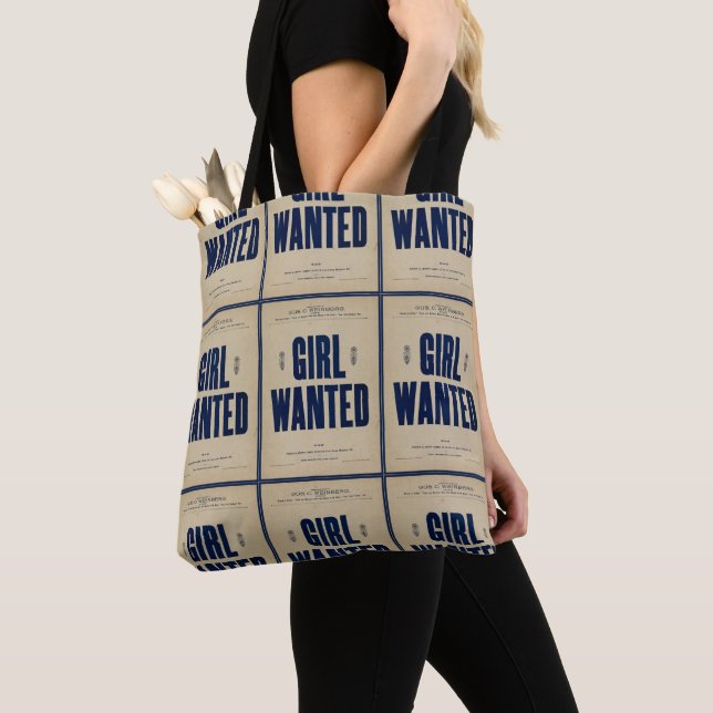 HAMbyWG - Novelty Tote Bag - Flickan ville Tygkasse (Närbild)