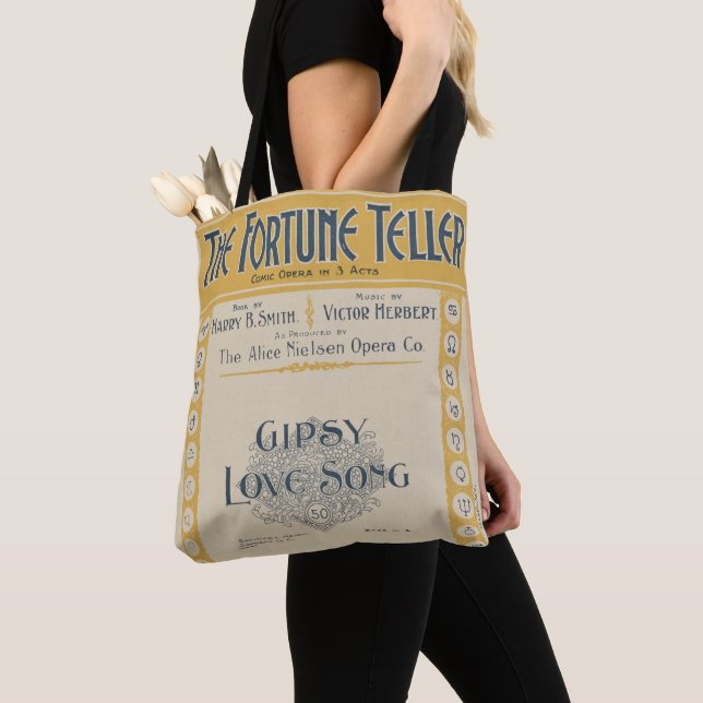 HAMbyWG - Novelty Tote Bag - Fortune Teller Tygkasse (Närbild)