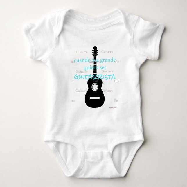 HAMbyWG - Overall, t-shirt, Snap T - Gitarr-tema Shirt (Framsida)