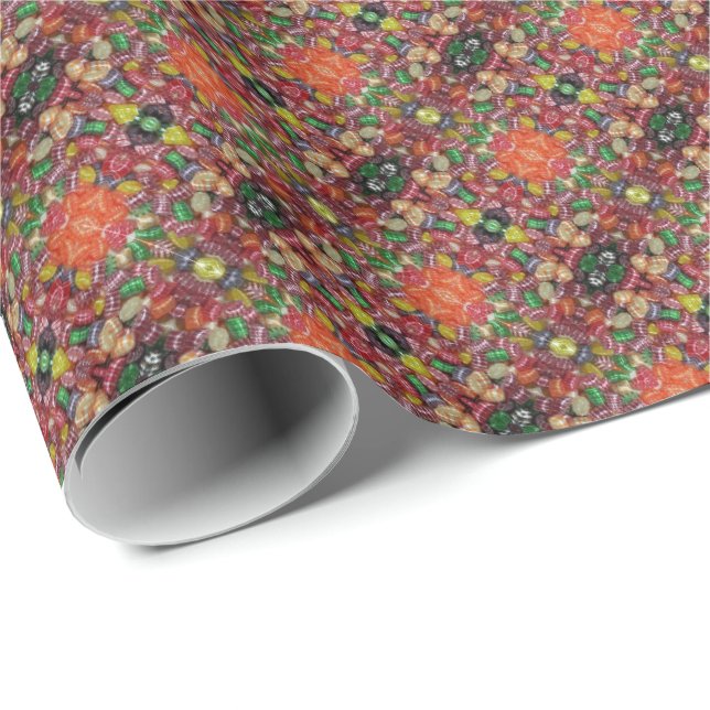 HAMbyWG - Papper inkapsling - Julgodis Mönster Presentpapper (Rullad Hörn)