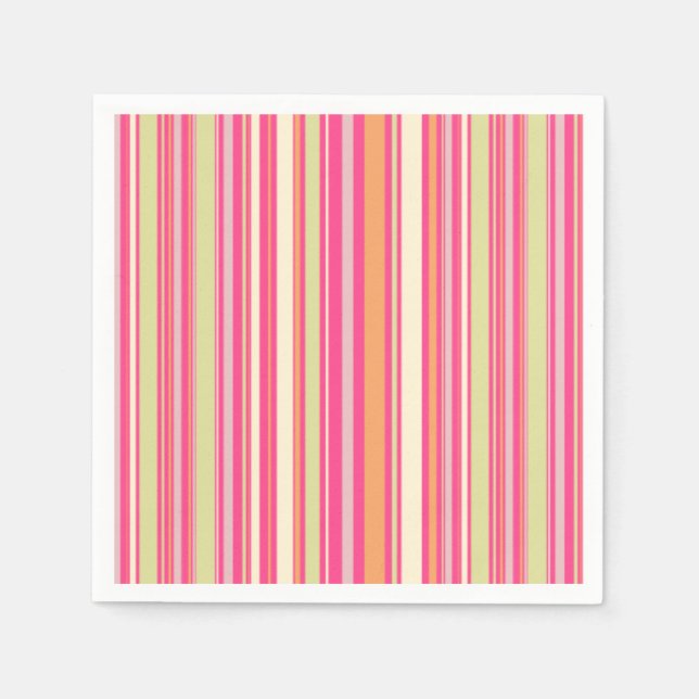 HAMbyWG - Pappersservett - Rosa Sherbert Rand (Framsidan)