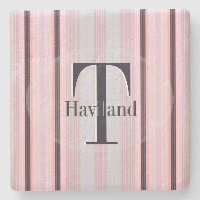 HAMbyWG Peach & Brown Rand Stenunderlägg (Framsidan)