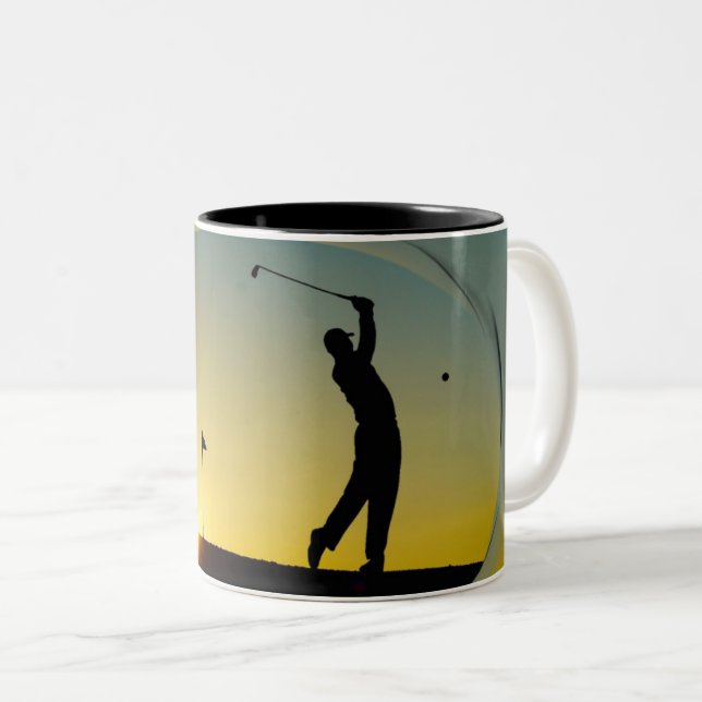 HAMbyWG - Personalizable Mugg - Golfer at Dusk (Framsida höger)