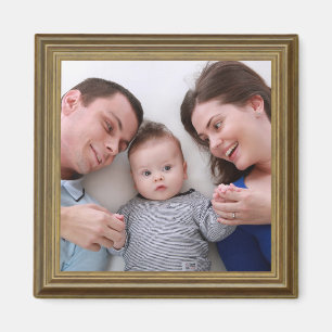 HAMbyWG - Photo Magnet med en guld-bild ram