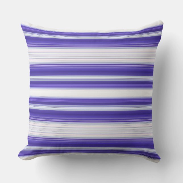 HAMbyWG - Pillow - Lila Vit övertoning Kudde (Framsida)