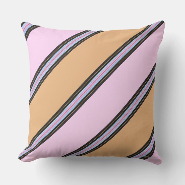HAMbyWG Pillow - Stor - Rosa & Beige Kudde (Framsida)