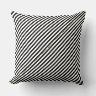 HAMbyWG - Pillow - Svartvit Rand Utomhuskudde