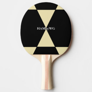 HAMbyWG Ping-Pong Paddle in Black and White Pingisracket