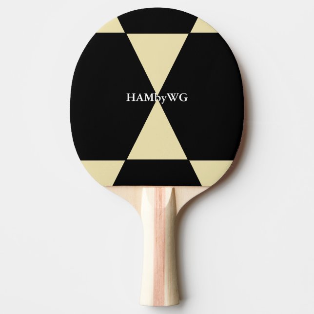 HAMbyWG Ping-Pong Paddle in Black and White Pingisracket (Framsidan)