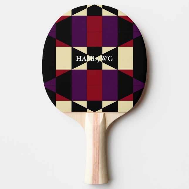 HAMbyWG Ping-Pong Paddle Red Rubber Back Pingisracket (Framsidan)