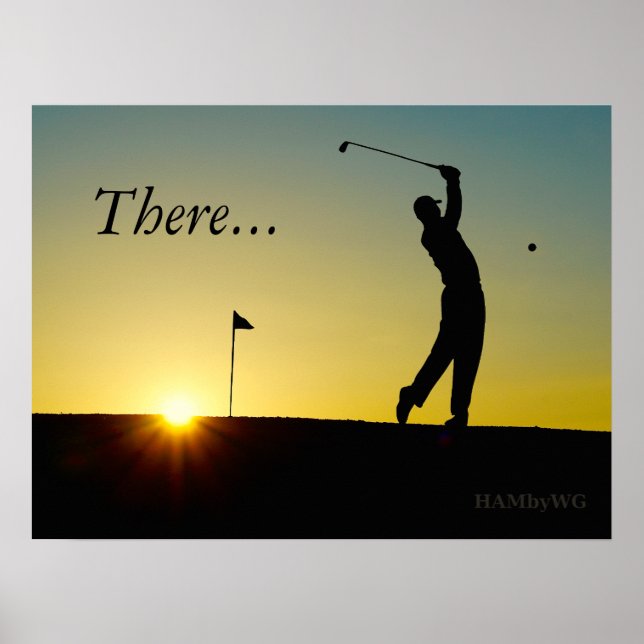 HAMbyWG - Poster - Golfer i Sunset (Framsidan)