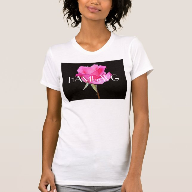 HAMbyWG - Rosa ros T Shirt (Framsida)
