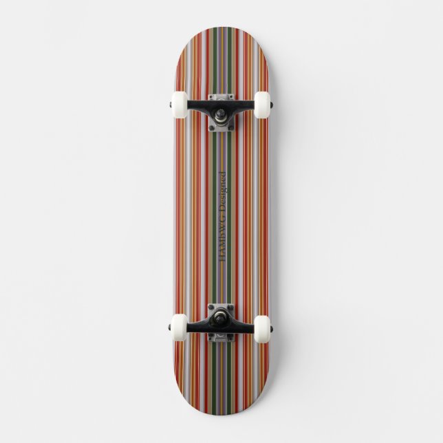 HAMbyWG - Skateboard - Grönt Opal Red Rand Bräda 19,5 Cm (Framsida)
