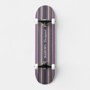 HAMbyWG - Skateboard - Hipster Lila Sticka look Bräda 20 Cm