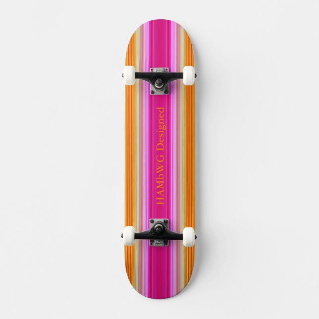 HAMbyWG - Skateboard - Rosa Sunset Bräda 21,5 Cm (Framsida)
