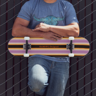 HAMbyWG - Skateboard - Violet Orange Black Bräda 21,5 Cm
