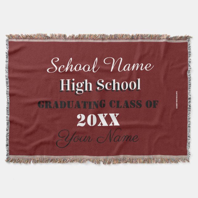 HAMbyWG - Skolsprit Throw Filt (Framsidan)