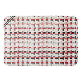 HAMbyWG - Stor badmatt - röd/Blk/Wh/Bge Badrumsmatta