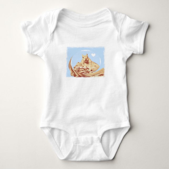 HAMbyWG - T-Shirt - Logotyp för Baby blue ekorrel (Framsida)