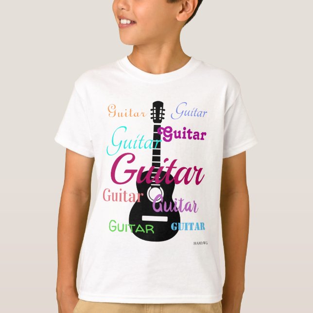 HAMbyWG - T Shirt - Multi-Färg - Guitar (Framsida)