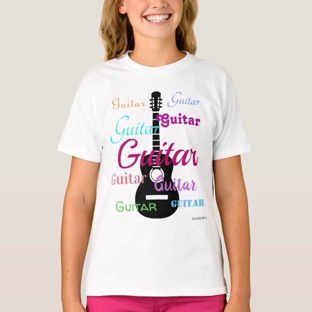 HAMbyWG - T Shirt - Multi-Färg - Guitar (Framsida)
