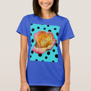 HAMbyWG - T-Shirts - Ro on Turqoise Polka Dot