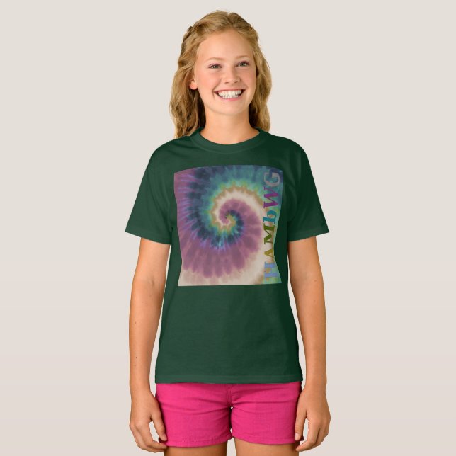 HAMbyWG - T-Shirts - Tie Dye Multi-Färg Side Logot (Hel framsida)
