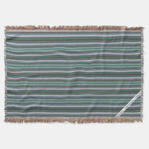 HAMbyWG - Throw Blanket - Aqua Faux Needlepoint Filt