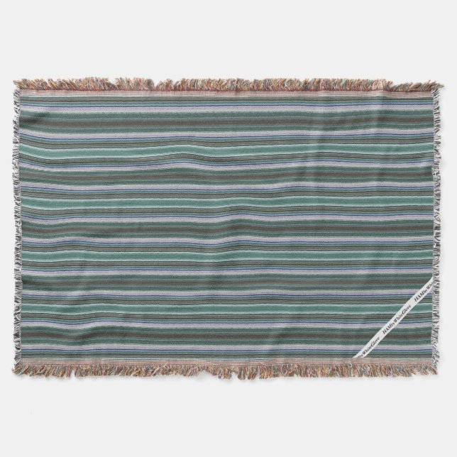 HAMbyWG - Throw Blanket - Aqua Faux Needlepoint Filt (Framsidan)