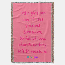 HAMbyWG - Throw Blanket - Little Girls.. Filt