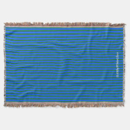 HAMbyWG - Throw Blanket - Ocean Blue & Grönt Filt