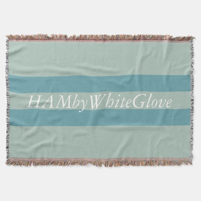 HAMbyWG - Throw Blanket - Seafoam eller valfri fär Filt (Framsidan)