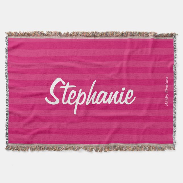 HAMbyWG - Throw Blanket - Två/ton valfritt Färg w  Mysfilt (Framsidan)