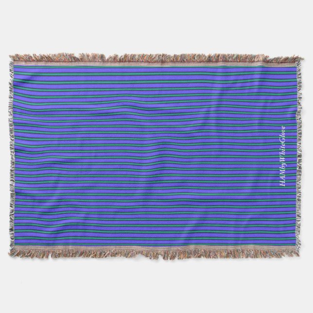 HAMbyWG - Throw Blanket - Ultra Violet & Aqua Gree Mysfilt (Framsidan)