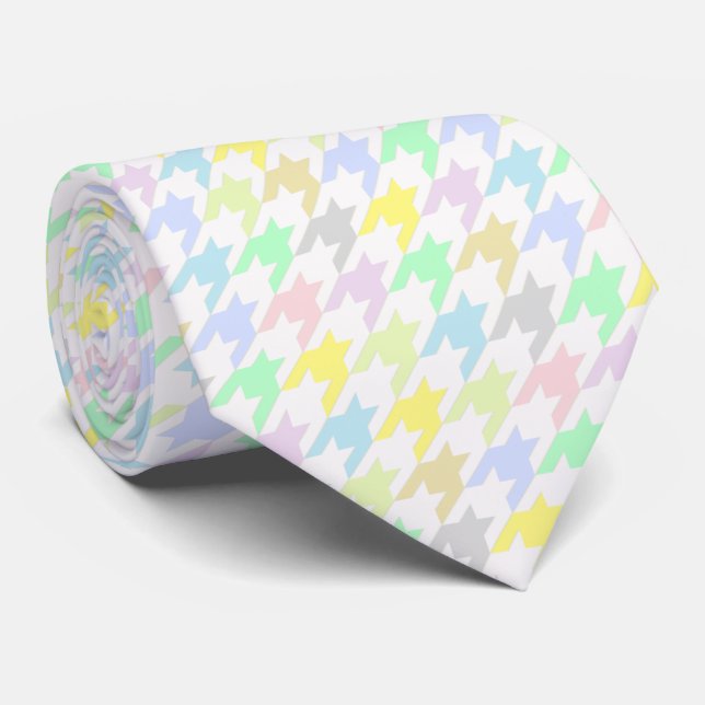 HAMbyWG - Tie - Pastel Houndstooth Slips (Rullad)