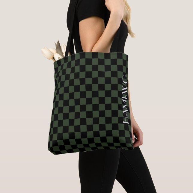 HAMbyWG - Tote Bag - Checker - design Tygkasse (Närbild)